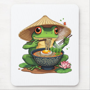 Kawaii Japanischer Ästhetischer Frosch Noodles Mousepad