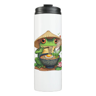 Kawaii Japanischer Ästhetischer Frosch Noodles Thermosbecher