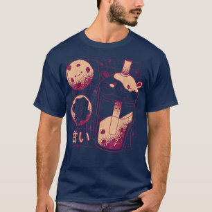 Kawaii Japanischer Boba Tea Guinea Pig Donut Cooki T-Shirt