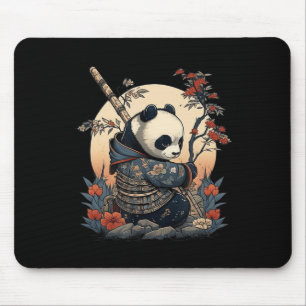 Kawaii Japanischer Stil Samurai Anime Panda Mousepad