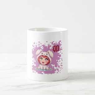 Kawaii Japanischer Zodiak-Hase – Jahr des Hasen Kaffeetasse