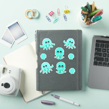 Kawaii Jellyfish Süße Tier Sticker Set