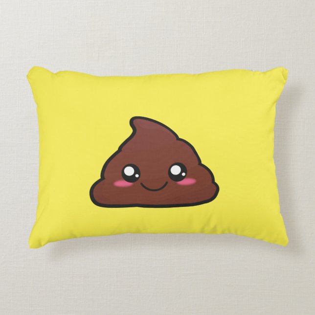 Kawaii kacken Kissen (Vorderseite)
