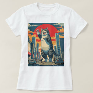 Kawaii Kaiju Cat - Niedliches Anime Monster in Jap T-Shirt