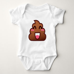 kawaii Kaka-Emojis Baby Strampler