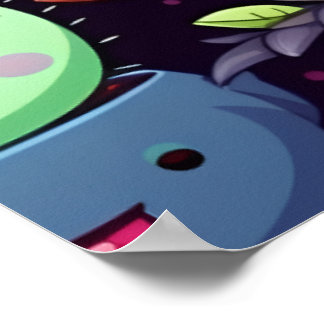 Kawaii-Kaktusposter Poster