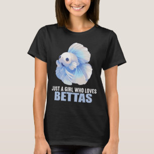 Kawaii Kampffisch Einfach Ein Mädchen Das Kampffis T-Shirt