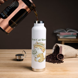 Kawaii-Katz-Gärtner Sommer-Rosenstrauß Wasserflasc Trinkflasche