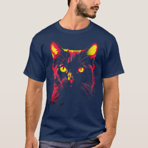 Kawaii Katze gibt Männern Kinder Frauen Schwarze K T-Shirt