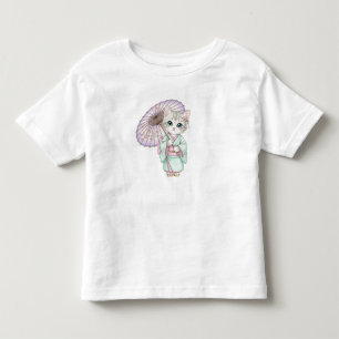 Kawaii-Katze im Kimono, von Natasha Us Kleinkind T-shirt