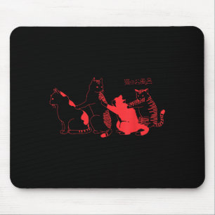 Kawaii-Katzen japanischer Streetwear-Harajuku-Ästh Mousepad