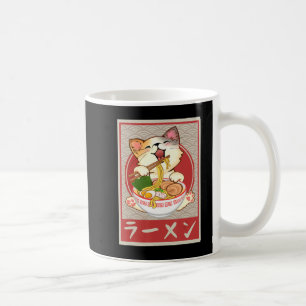 Kawaii-Katzen-Ramen-Anime-Vintage-Japanisches-Gesc Kaffeetasse