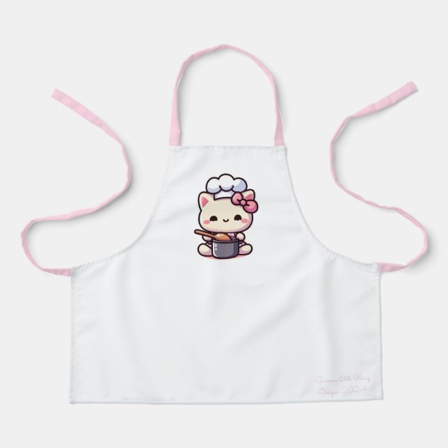 kawaii Katzenküchen-Schürze Schürze (Vorderseite)