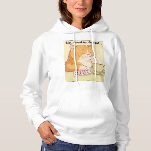 kawaii Katzenpullover Hoodie (Vorderseite)