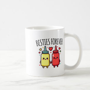 Kawaii Ketchup und Senf Funny Beste Freundin am be Kaffeetasse