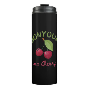 Kawaii-Kirsch-Illustration Thermosbecher