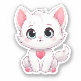 Kawaii Kittens Aufkleber