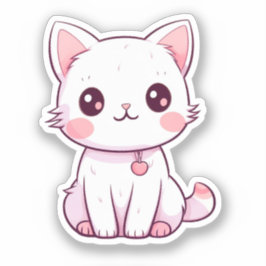 Kawaii Kittens Aufkleber