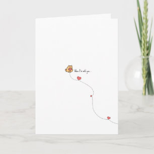 Kawaii Kitty Cat Pun Valentine Karte