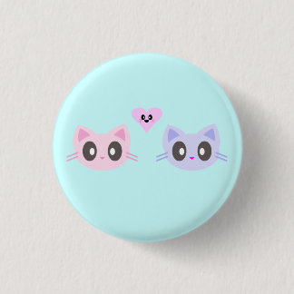 kawaii kitty Liebe Button