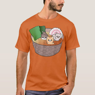 Kawaii kleine Katzen in der Suppe, lustige Anime K T-Shirt