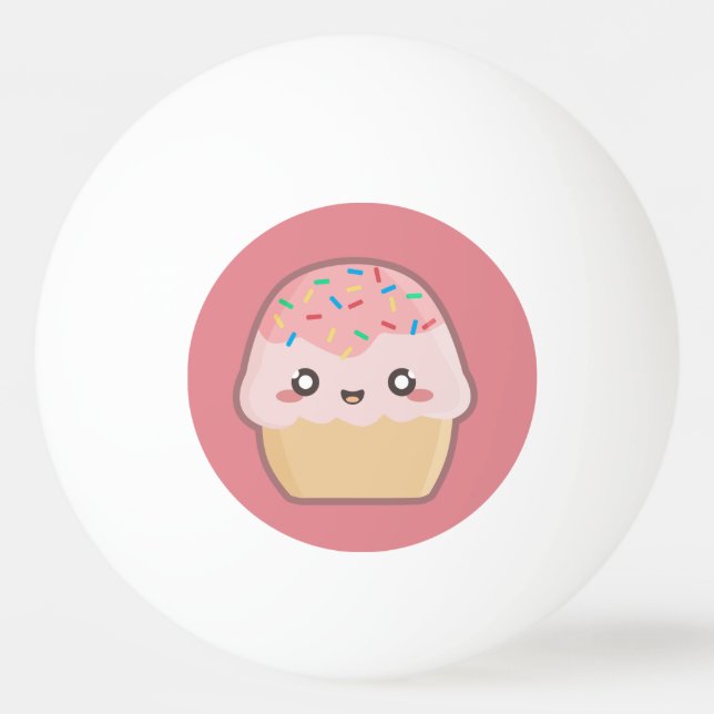 Kawaii kleiner Kuchen Tischtennisball (Vorderseite)
