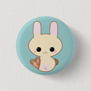 Kawaii Kokeshi Häschen-Button Button