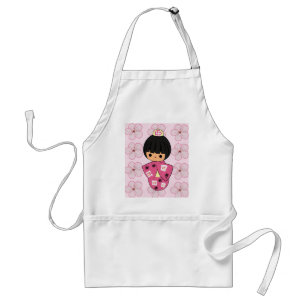 Kawaii Kokeshi Puppen-Schürze Schürze