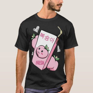 Kawaii Koreanischer Pfirsichsaft liebenswerte Fruc T-Shirt