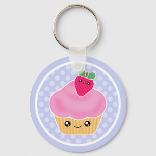Kawaii Kuchen-ErdbeerSchlüsselanhänger Schlüsselanhänger