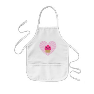 Kawaii Kuchen-Herz-Schürze Kinderschürze