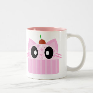 Kawaii-Kuchen Zweifarbige Tasse