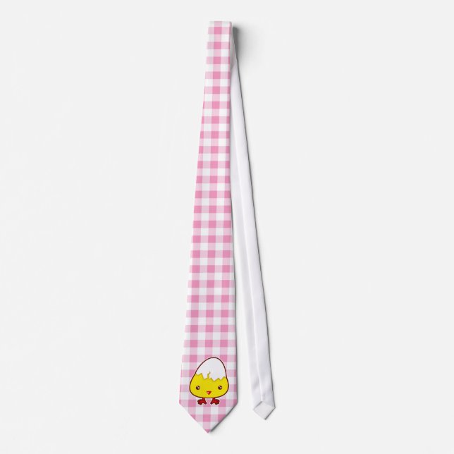 Kawaii Küken Krawatte (Vorderseite)