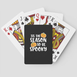 Kawaii-Kürbis, die Saison ist da, Spooky Spielkarten