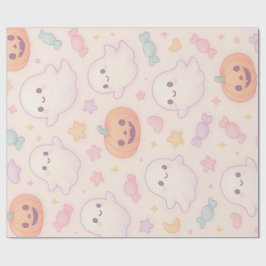 Kawaii Kürbis Halloween Design Geschenkpapier