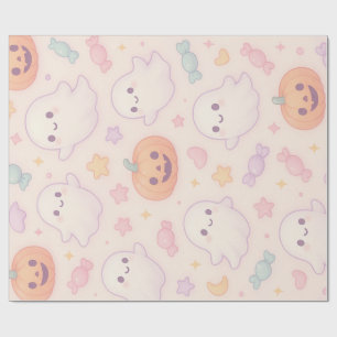 Kawaii Kürbis Halloween Design Geschenkpapier