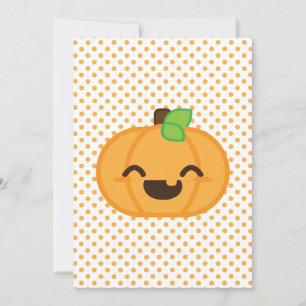 Kawaii Kürbislaterne Halloween-Party Invite Einladung