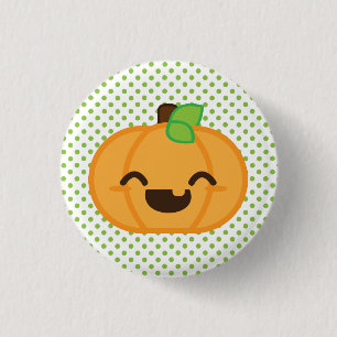 Kawaii Kürbislaterne Pumpkin Button