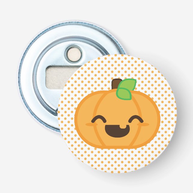 Kawaii Kürbislaterne Pumpkin Flasche Opener Flaschenöffner (Vorderseite)