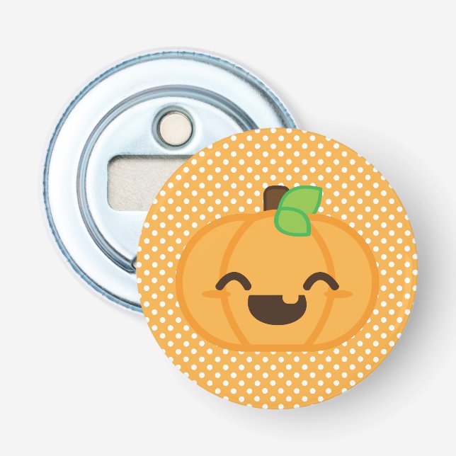 Kawaii Kürbislaterne Pumpkin Flasche Opener Flaschenöffner (Vorderseite)
