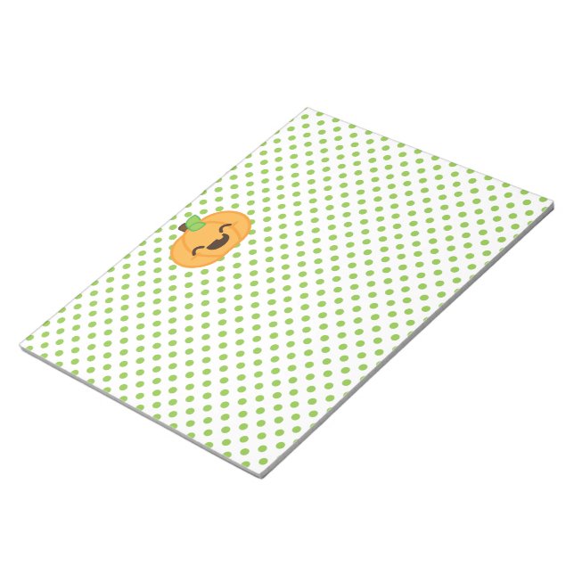 Kawaii Kürbislaterne Pumpkin Notepad Notizblock (angewinkelt)