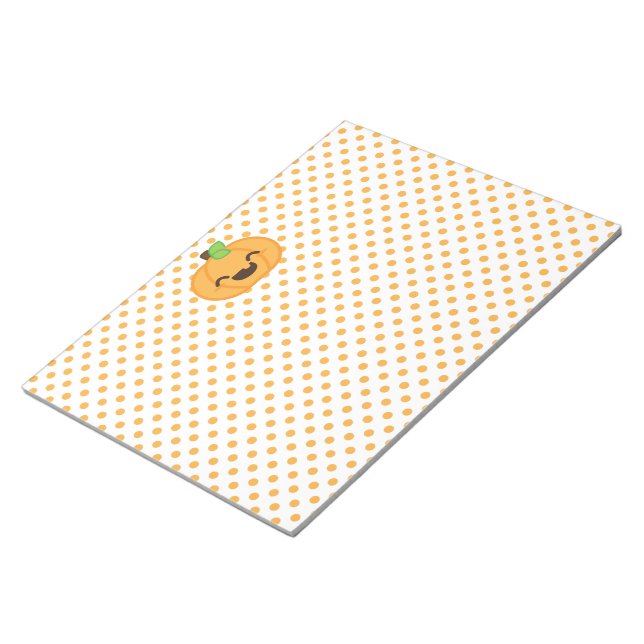 Kawaii Kürbislaterne Pumpkin Notepad Notizblock (angewinkelt)