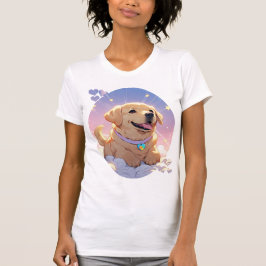 Kawaii Labrador Retriever sky & stars T-Shirt