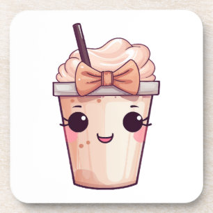 Kawaii Lächeln Frappe Getränkeuntersetzer