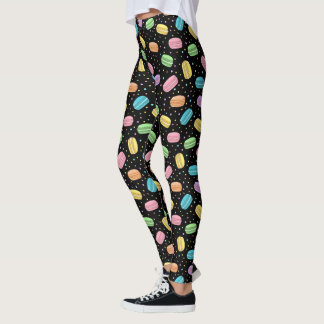 Kawaii-Lebensmittel Pastell-Französische Macarons  Leggings