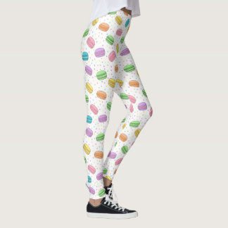 Kawaii-Lebensmittel Pastell-Französische Macarons  Leggings