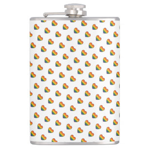 Kawaii LGBTQ+ Primer Herzschlag Flachmann