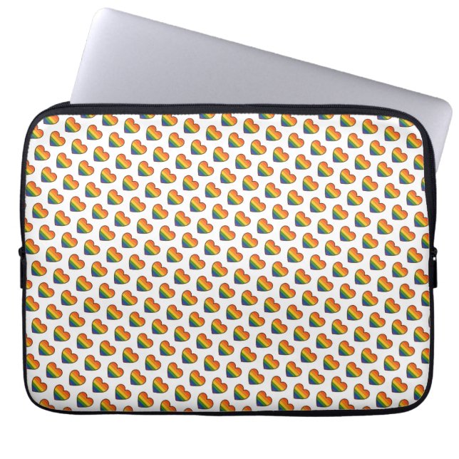 Kawaii LGBTQ+ Primer Herzschlag Laptopschutzhülle (Vorderseite)
