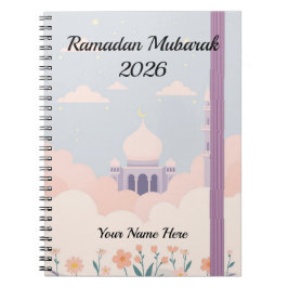 Kawaii Lila Moschee Wolken Notizblock