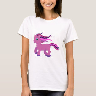 Kawaii lila Pony T-Shirt